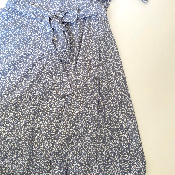 Floral Knee-length A-line Dress w/ Bow - Picture 3 of 7